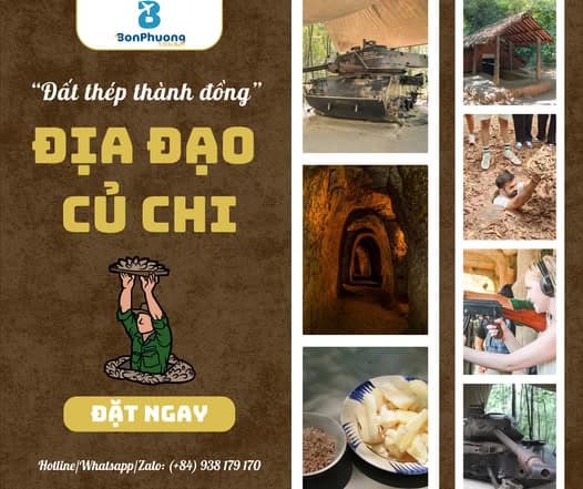 Tour Địa Đạo Củ Chi Nửa Ngày – Giá Chỉ Từ 350.000 Vnđ/khách